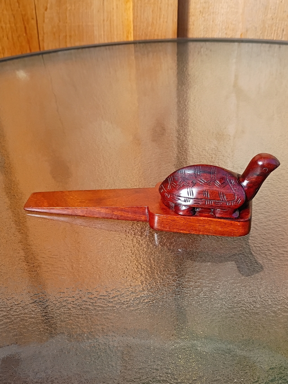 Wooden Turtle Doorstop